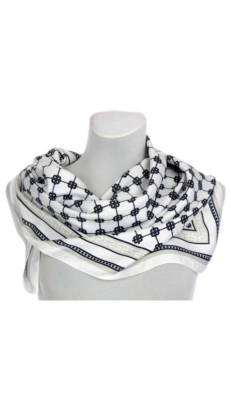 JEDWABNA APASZKA REPLIKA POWTARZALNY WZÓR 90/90 cm