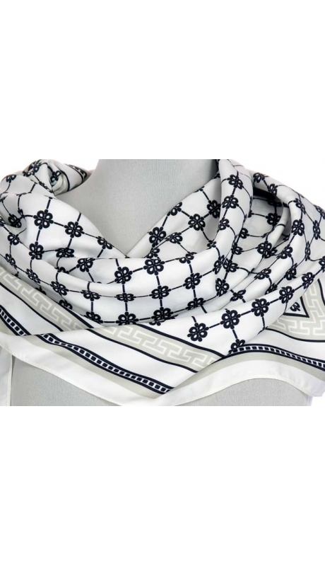 JEDWABNA APASZKA REPLIKA POWTARZALNY WZÓR 90/90 cm