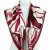 GLAMOUR JEDWABNA APASZKA ABSTRAKCJA BURGUND MAGENTA ECRU 90/90 cm