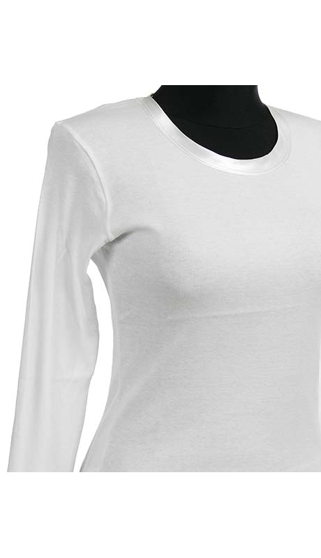 BLUZKA TOP - TRYKOT JERSEY Z BAWEŁNY, KOLOR BIAŁY