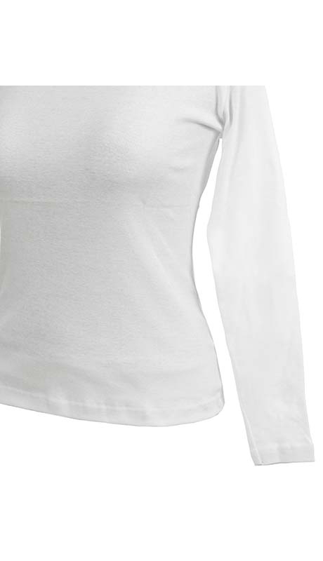 BLUZKA TOP - TRYKOT JERSEY Z BAWEŁNY, KOLOR BIAŁY