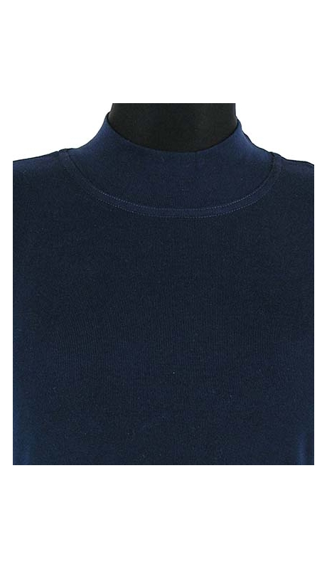 PÓŁGOLF BAWEŁNIANY JERSEY TRYKOT GRANATOWY