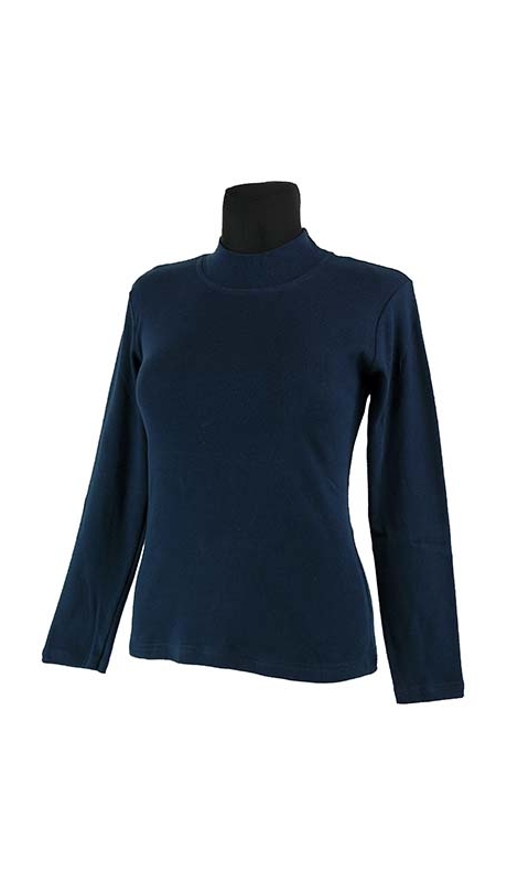 PÓŁGOLF BAWEŁNIANY JERSEY TRYKOT GRANATOWY