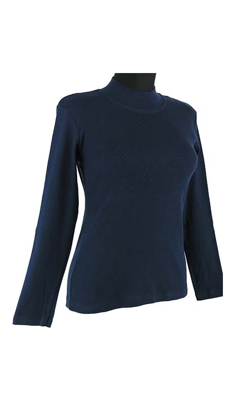 PÓŁGOLF BAWEŁNIANY JERSEY TRYKOT GRANATOWY