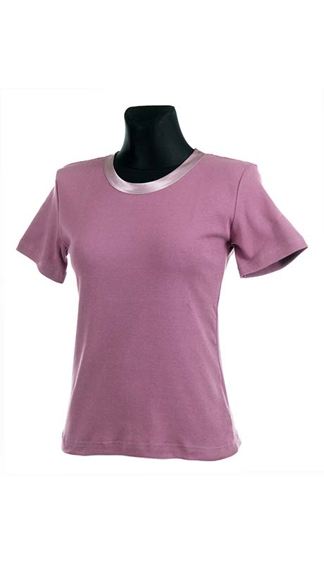 BLUZKA TOP - TRYKOT JERSEY Z BAWEŁNY, KOLOR BISKUPI, KRÓTKI RĘKAW