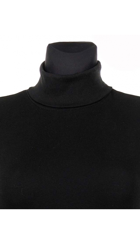 GOLF BAWEŁNIANY JERSEY TRYKOT CZARNY