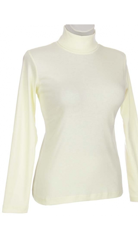 GOLF BAWEŁNIANY JERSEY TRYKOT ECRU