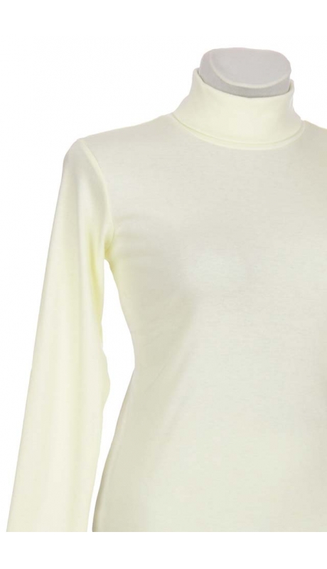 GOLF BAWEŁNIANY JERSEY TRYKOT ECRU