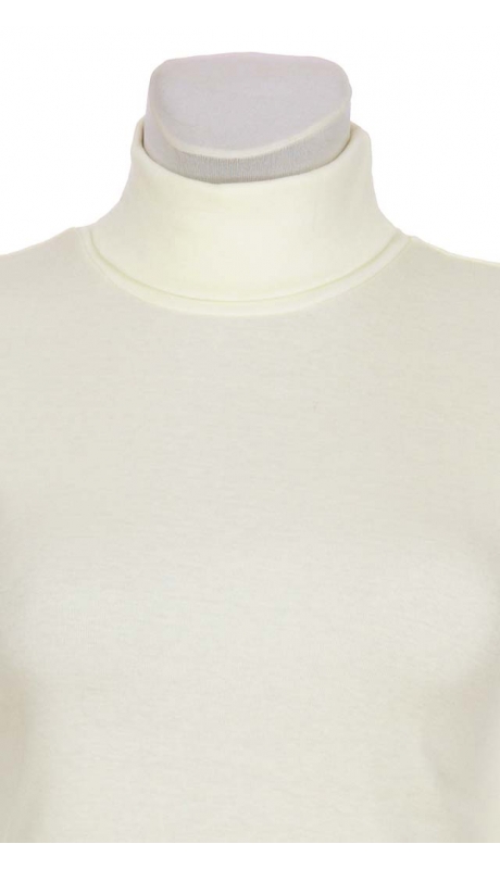 GOLF BAWEŁNIANY JERSEY TRYKOT ECRU