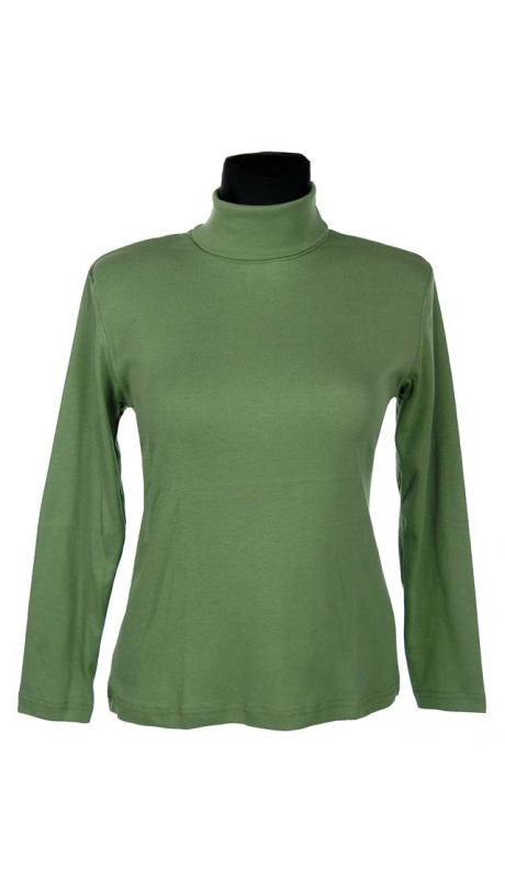 GOLF BAWEŁNIANY JERSEY TRYKOT OLIWKA