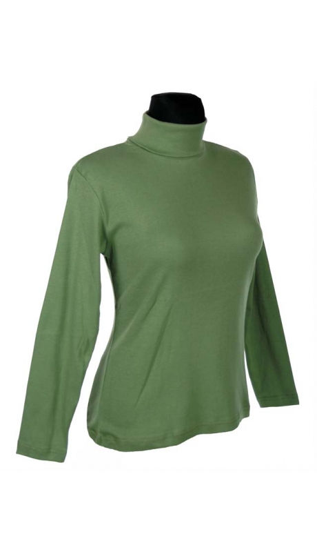 GOLF BAWEŁNIANY JERSEY TRYKOT OLIWKA