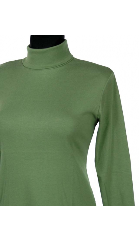 GOLF BAWEŁNIANY JERSEY TRYKOT OLIWKA