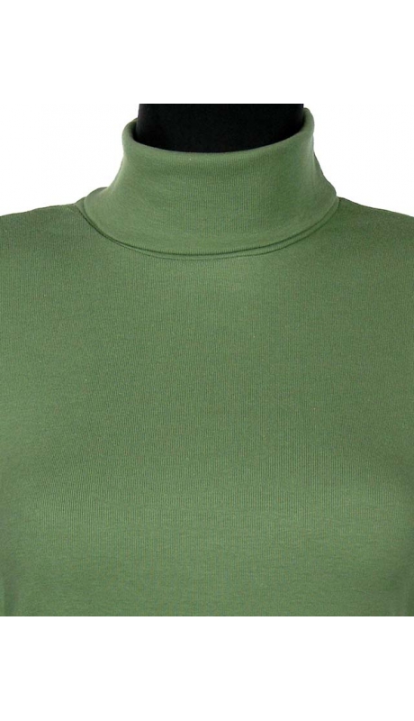 GOLF BAWEŁNIANY JERSEY TRYKOT OLIWKA