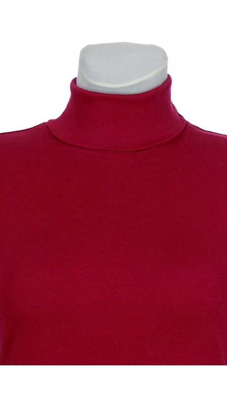 GOLF BAWEŁNIANY JERSEY TRYKOT WINO