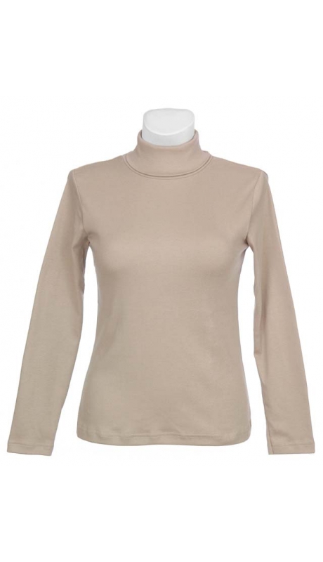 GOLF BAWEŁNIANY JERSEY TRYKOT BEŻOWY