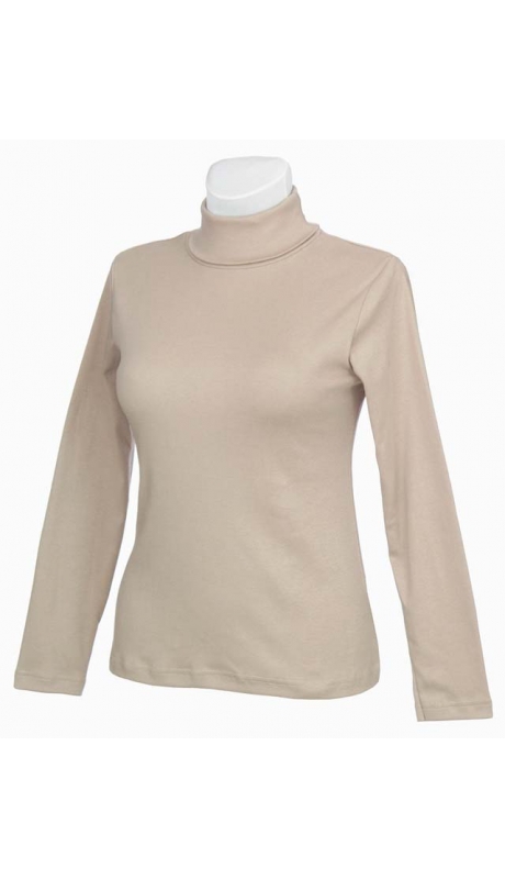 GOLF BAWEŁNIANY JERSEY TRYKOT BEŻOWY