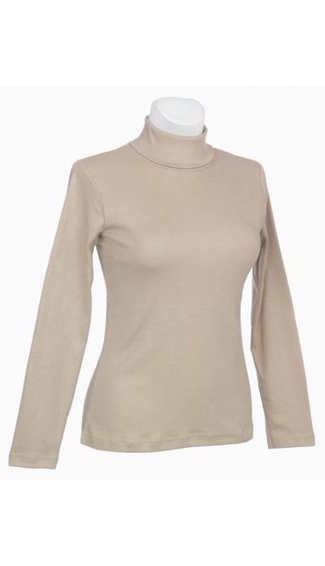 GOLF BAWEŁNIANY JERSEY TRYKOT BEŻOWY