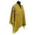 PONCZO CHUSTA Z HAFTEM, ŻÓŁTY MUSZTARDOWY ODCIEŃ, ROZMIAR UNIWERSALNY 42 - 56