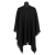 PONCZO CHUSTA Z HAFTEM, KOLOR CZARNY, ROZMIAR UNIWERSALNY 42 - 56