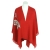 PONCZO, CHUSTA CZERWONA Z HAFTEM R. UNI 42 - 56