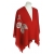 PONCZO, CHUSTA CZERWONA Z HAFTEM R. UNI 42 - 56