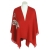 PONCZO, CHUSTA CZERWONA Z HAFTEM R. UNI 42 - 56