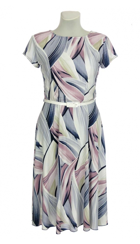 SUKIENKA MIDI SUBTELNA KOLORYSTYKA NA WESELE LUB DO WYJŚCIA