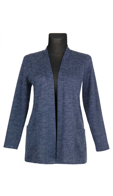 KARDIGAN WDZIANKO RODZAJ SWETRA GRANATOWY