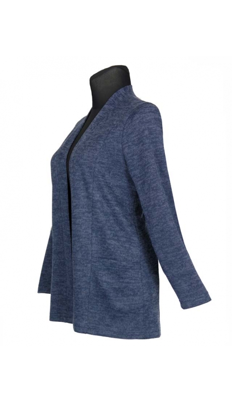 KARDIGAN WDZIANKO RODZAJ SWETRA GRANATOWY