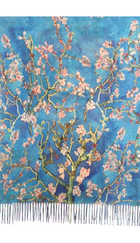 2- STRONNY SZAL CASHMERE REPLIKA SERIA PORTRETY FRIDY KHALO