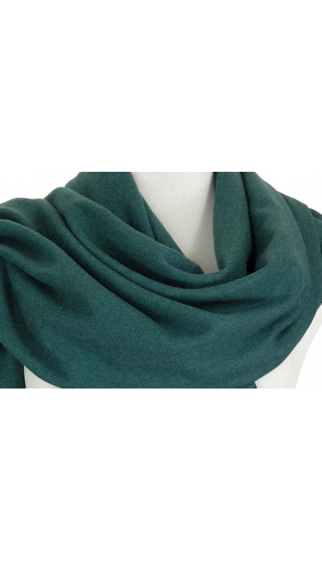 SZAL SZALIK ZIELEŃ SZMARAGDOWA Z WEŁNĄ CASHMERE UNISEX 180/70