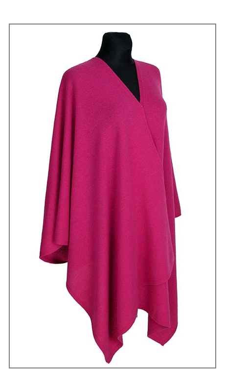 SZAL WEŁNIANY 210 x 70 AMARANTOWYM KOLORZE