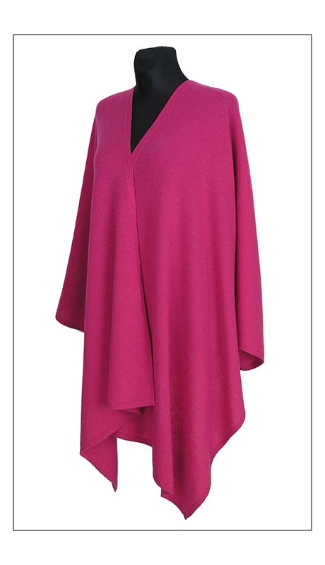 SZAL WEŁNIANY 210 x 70 AMARANTOWYM KOLORZE