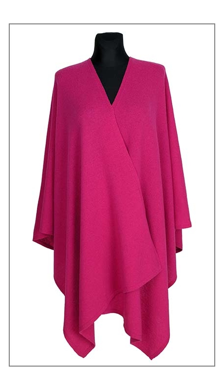 SZAL WEŁNIANY 210 x 70 AMARANTOWYM KOLORZE