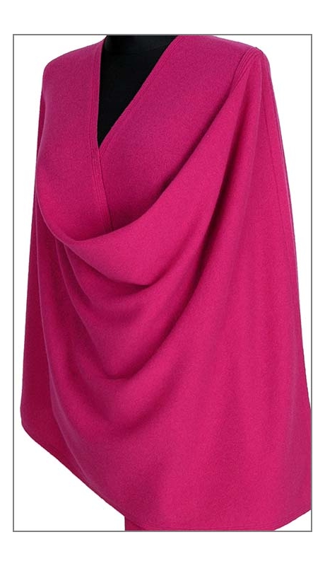 SZAL WEŁNIANY 210 x 70 AMARANTOWYM KOLORZE