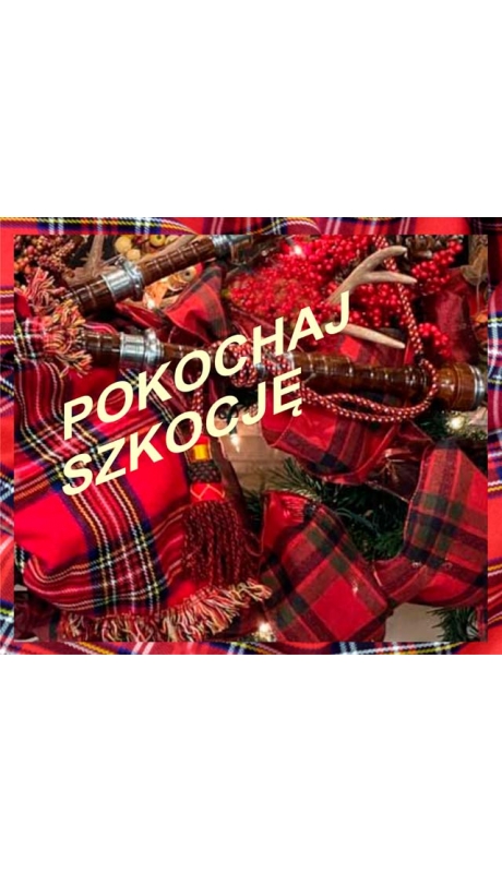 MODNY SZAL W SZKOCKĄ KRATĘ