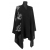GLAMOUR SZAL Z HAFTEM RĘCZNYM 80 % LAMBSWOOL CZARNY